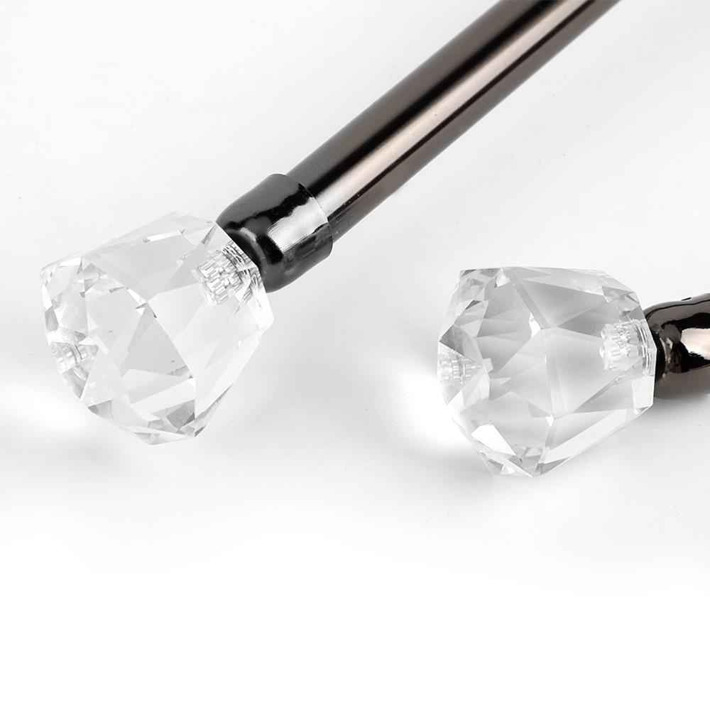 รางเหล็ก ยืดหด BENETTA VIVA 120-210 ซม. สีดำ