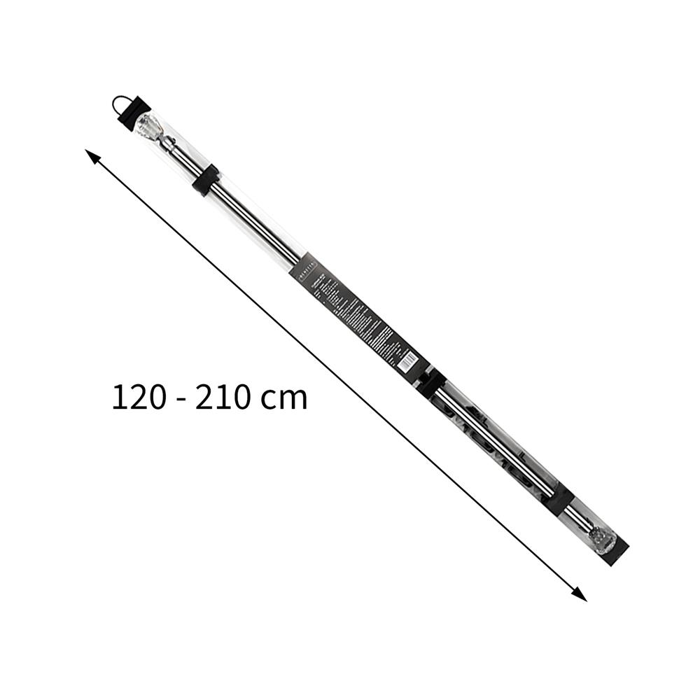 รางเหล็ก ยืดหด BENETTA VIVA 120-210 ซม. สีดำ