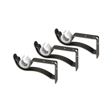 รางเหล็ก ยืดหด BENETTA DARIA 180-310 ซม. สีดำ_2