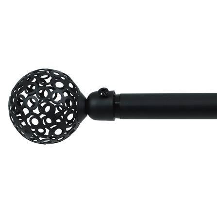 รางเหล็ก ยืดหด HOME LIVING STYLE ALIDA 180-310 ซม. สีดำ_0