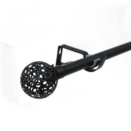 รางเหล็ก ยืดหด HOME LIVING STYLE ALIDA 180-310 ซม. สีดำ_1