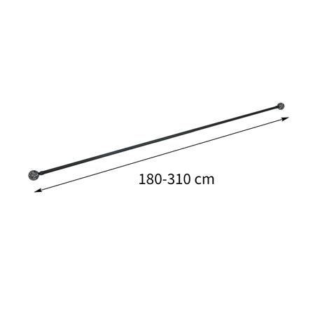 รางเหล็ก ยืดหด HOME LIVING STYLE ALIDA 180-310 ซม. สีดำ_7