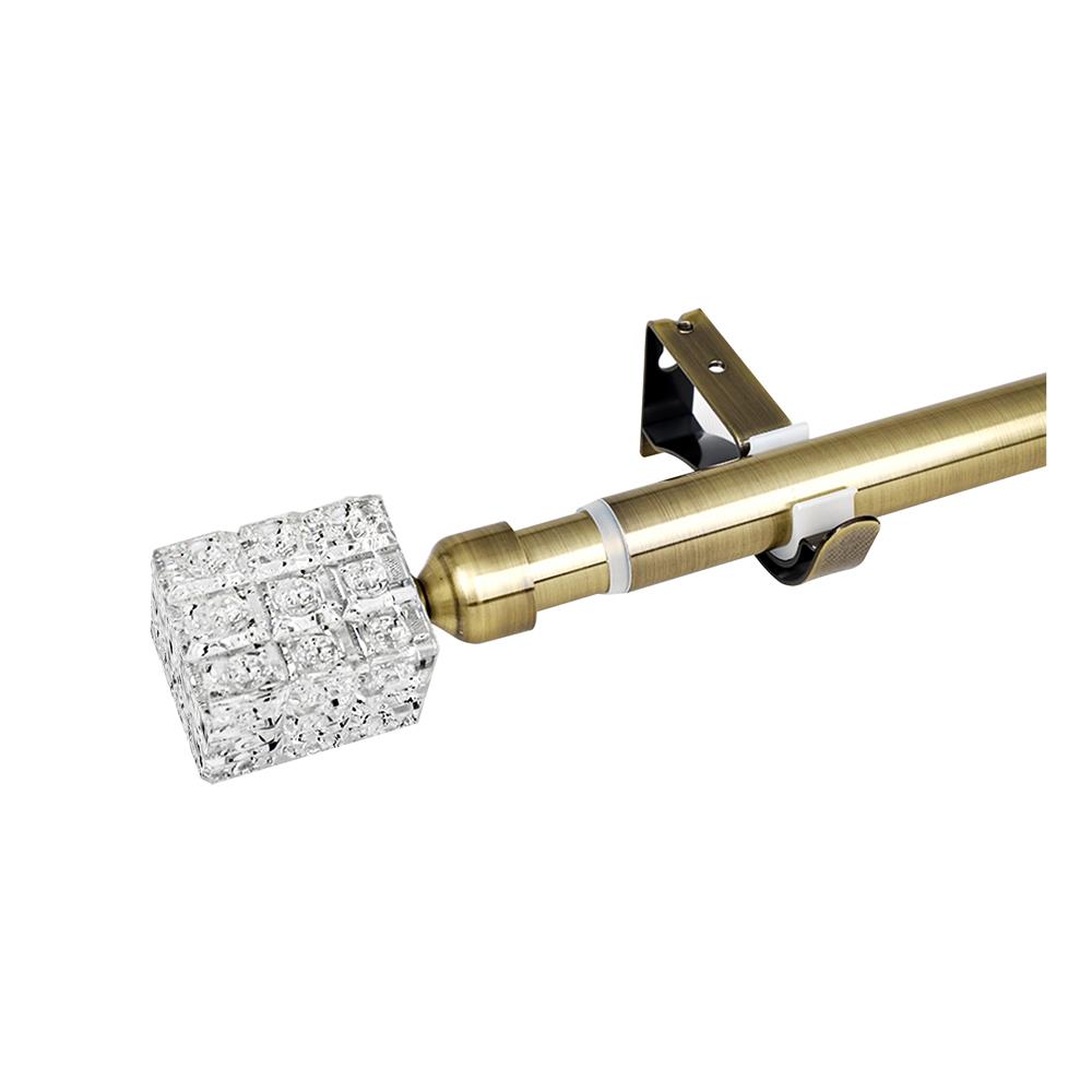 รางเหล็ก ยืดหด BENETTA XAVIA 180-310 ซม. สีทองเหลือง