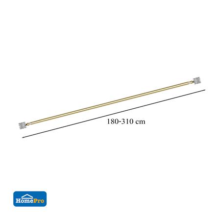 รางเหล็ก ยืดหด BENETTA XAVIA 180-310 ซม. สีทองเหลือง_5