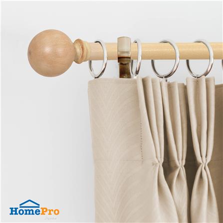 รางเหล็ก ยืดหด HOME LIVING STYLE WOODLOOK 180-310 ซม. สีน้ำตาล_3