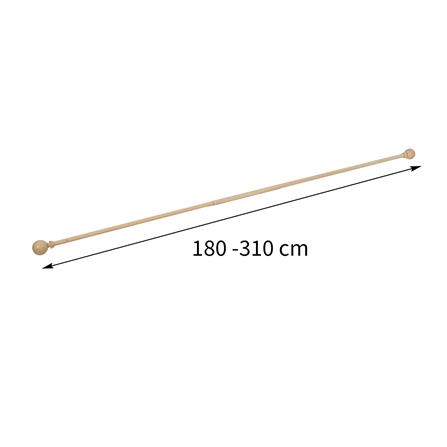 รางเหล็ก ยืดหด HOME LIVING STYLE WOODLOOK 180-310 ซม. สีน้ำตาล_4