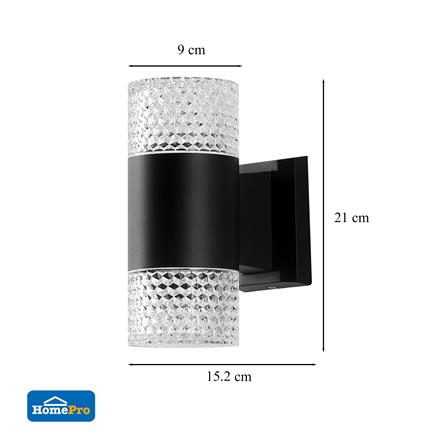 ไฟกิ่งภายนอก LED CARINI BO-G2416 10 วัตต์ WARM WHITE สีดำ_5