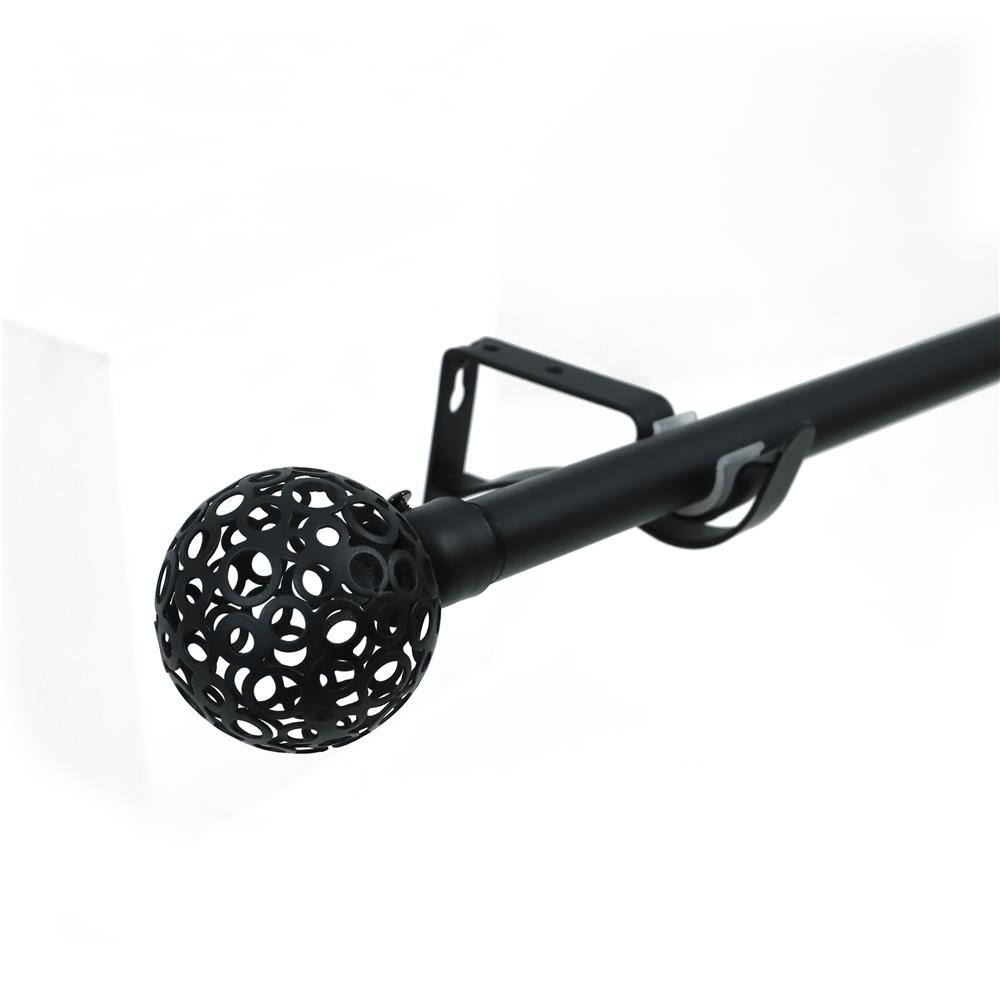 รางเหล็ก ยืดหด HOME LIVING STYLE ALIDA 120-210 ซม. สีดำ