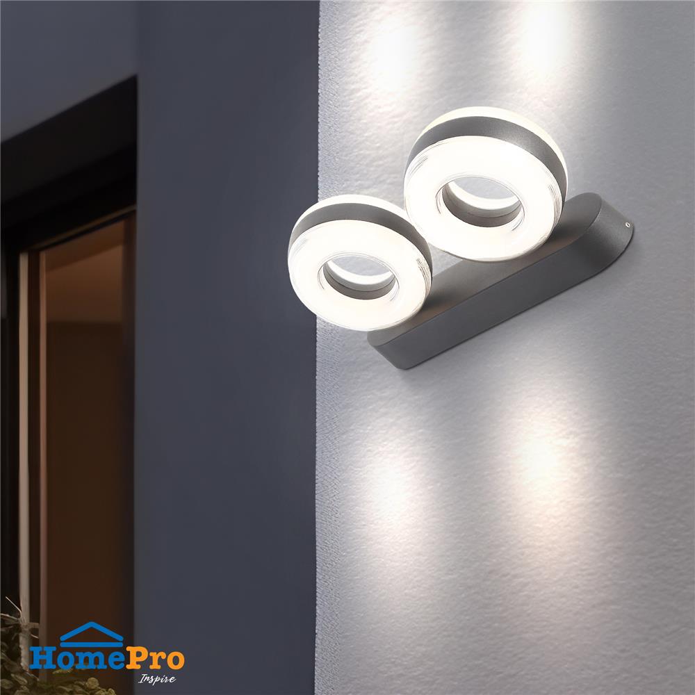 ไฟกิ่งภายนอก LED CARINI BO-G0022Q 18 วัตต์ WARM WHITE สีดำ