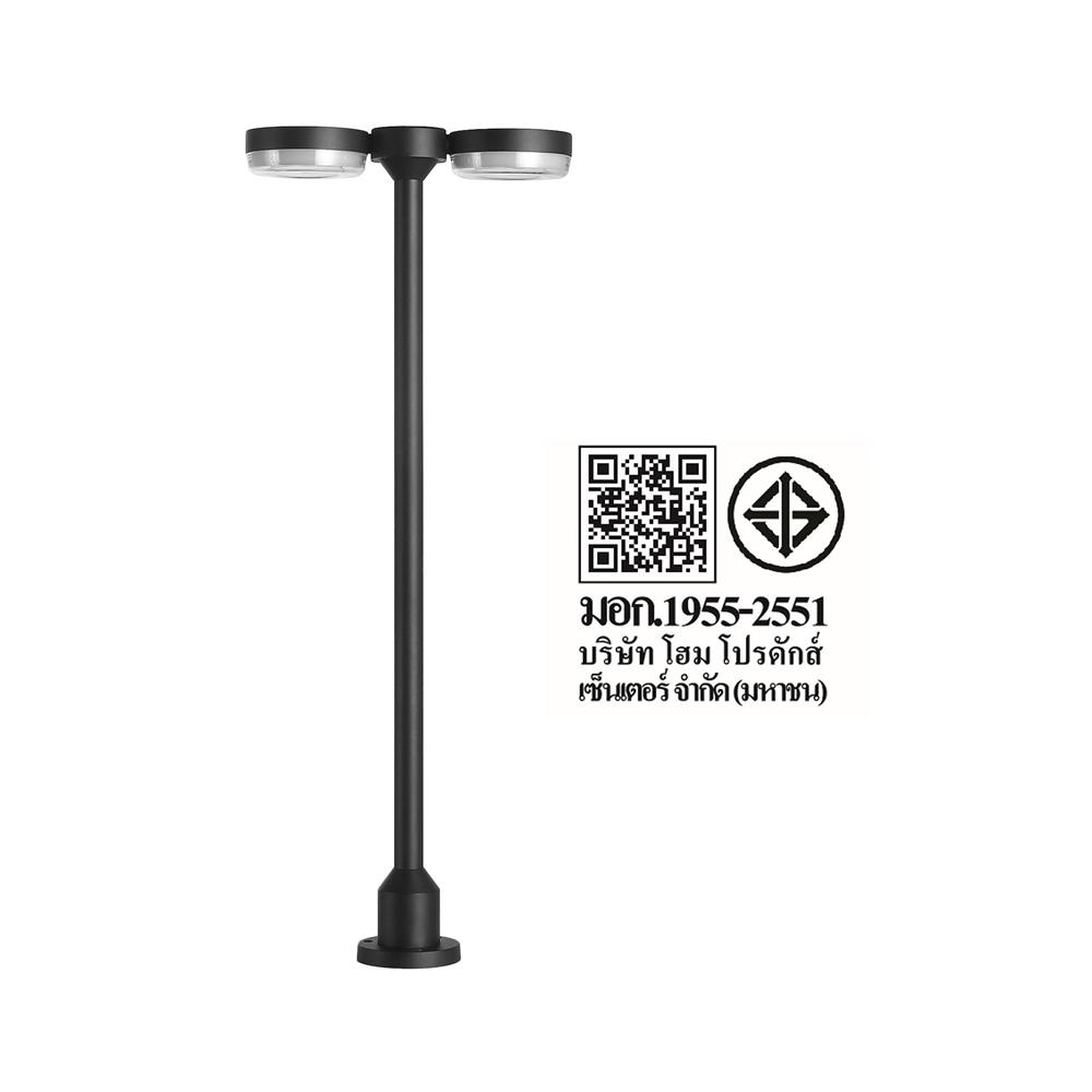 ไฟทางเดิน LED CARINI BO-F0022Q 9 วัตต์ WARM WHITE สีดำ