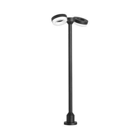 ไฟทางเดิน LED CARINI BO-F0022Q 9 วัตต์ WARM WHITE สีดำ_1