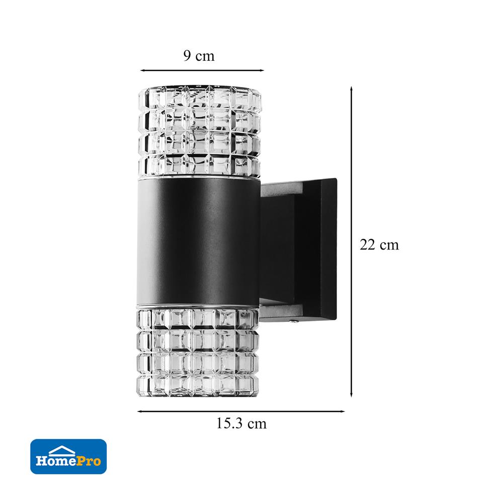 ไฟกิ่งภายนอก LED CARINI BO-G2412B 10 วัตต์ WARM WHITE สีดำ