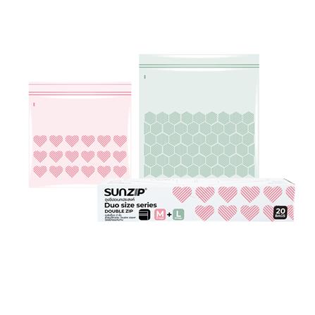 ถุงซิป SUNZIP SIZE M+L 20 ใบ_0