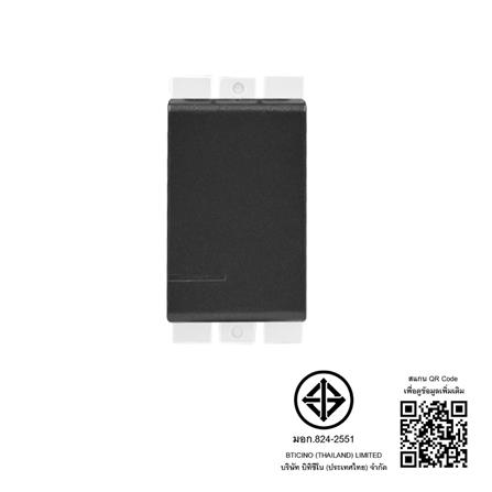 สวิตช์ 2 ทาง 1 ช่อง BTICINO BAMBOO SAE2003TGR สีดำ_3