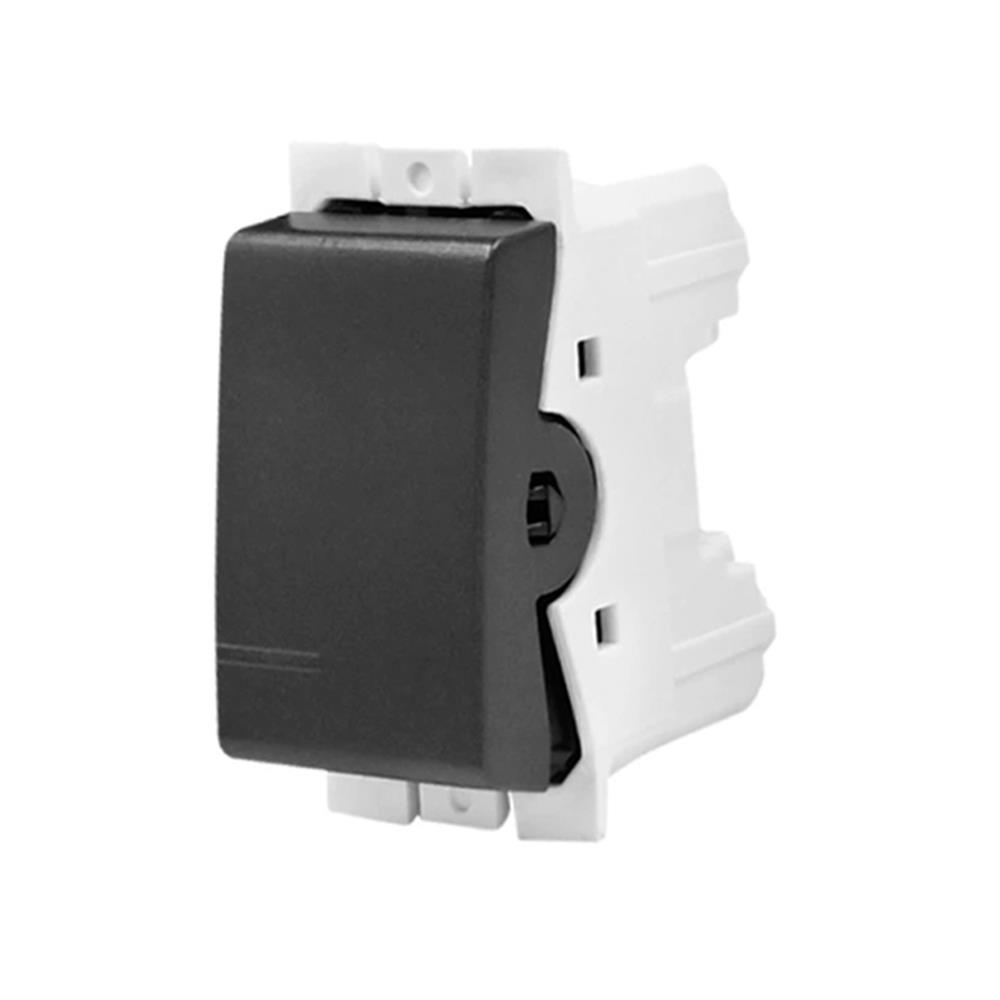 สวิตช์ 1 ทาง 1 ช่อง BTICINO BAMBOO SAE2001TGR สีดำ