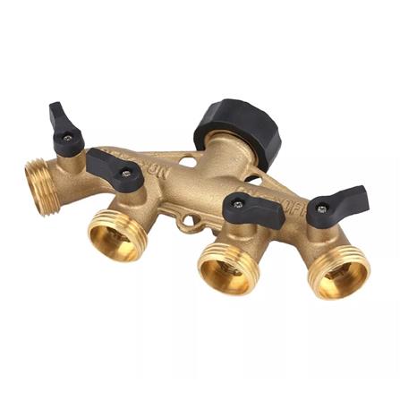 ข้อต่อทองเหลืองแยก 4 ทาง SPRING 3/4 นิ้ว_0