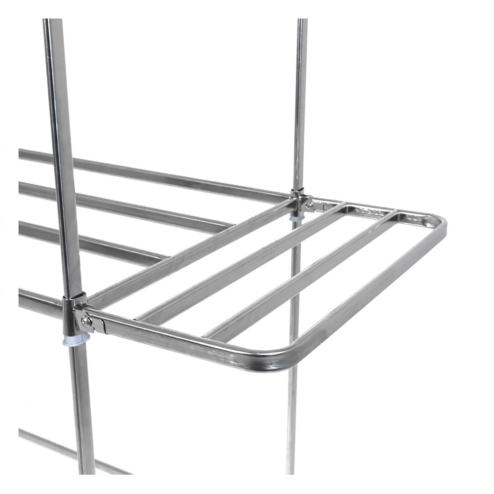 ราวตากผ้าสเตนเลส 8 เส้น มีล้อและปีก PLIM FORTE 1.5 ม.