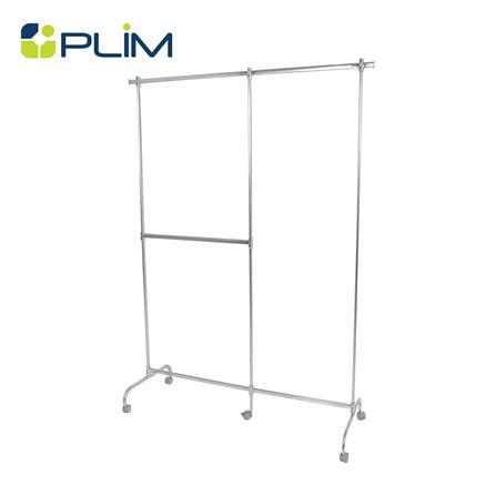 ราวแขวนผ้าราวเดี่ยวสเตนเลส มีล้อ PLIM FORTE 1.2 ม.