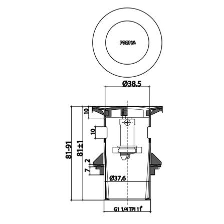 สะดืออ่างล้างหน้าแบบกด PREMA PM698(SA)(HM)_3