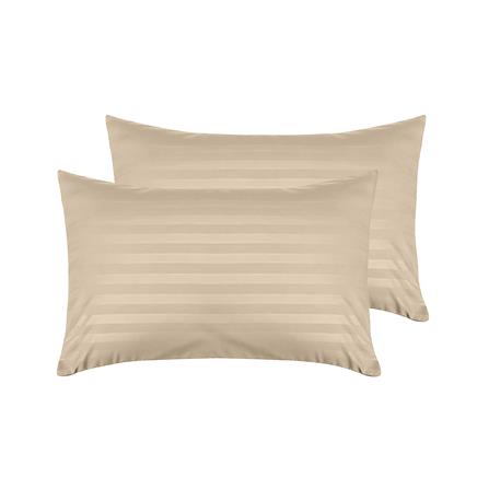 ปลอกหมอนหนุน PICASSO CT STRIPE 20x30 นิ้ว แพ็ก 2 ชิ้น สีน้ำตาล_0