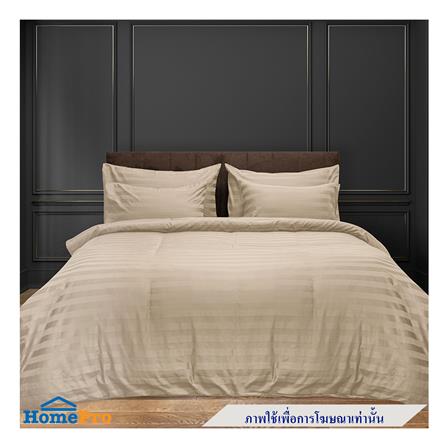 ปลอกหมอนหนุน PICASSO CT STRIPE 20x30 นิ้ว แพ็ก 2 ชิ้น สีน้ำตาล_4