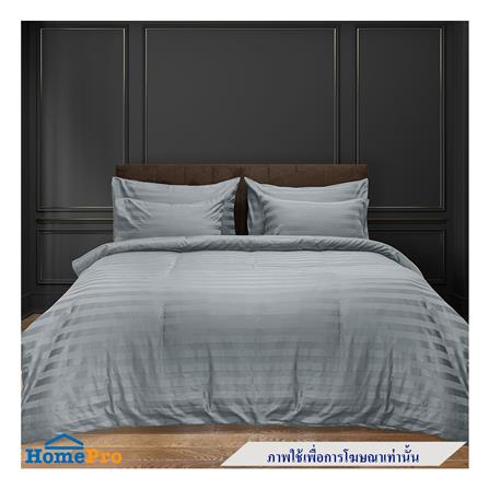 ปลอกหมอนหนุน PICASSO CT STRIPE 21x36 นิ้ว แพ็ก 2 ชิ้น สีเทา_4