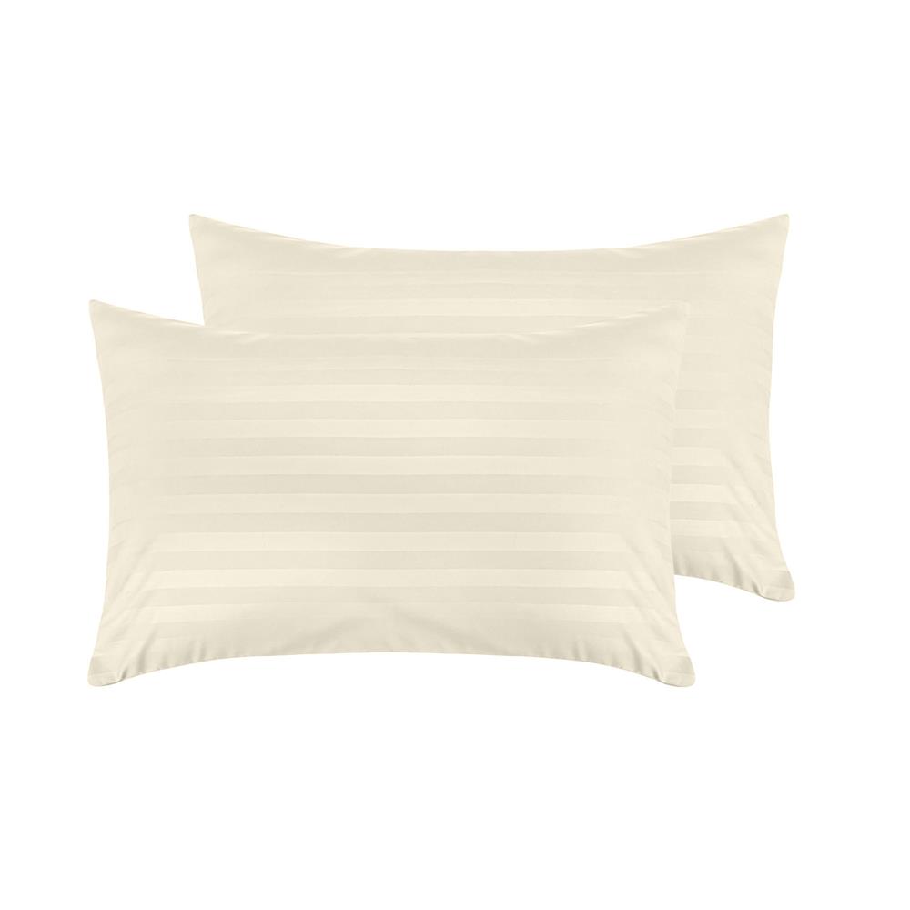 ปลอกหมอนหนุน PICASSO CT STRIPE 20x30 นิ้ว แพ็ก 2 ชิ้น สีครีม