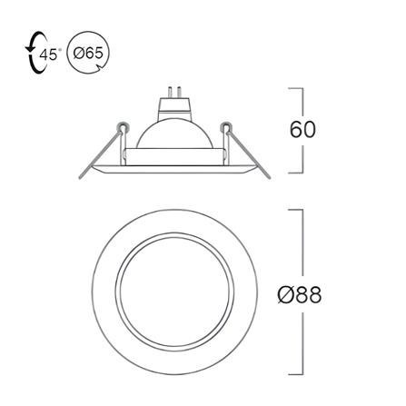 ดาวน์ไลท์ LUMAX HG 24-05192 3.5 นิ้ว สีเงิน กลม_4