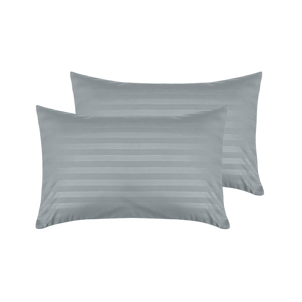 ปลอกหมอนหนุน PICASSO CT STRIPE 20x30 นิ้ว แพ็ก 2 ชิ้น สีเทา