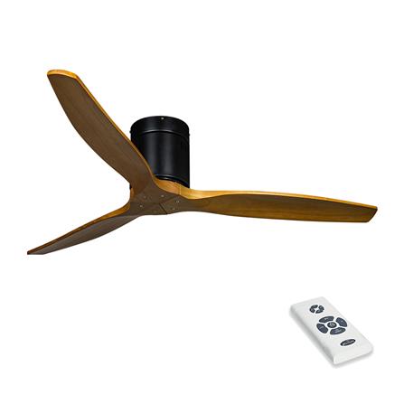 พัดลมไม่มีโคมไฟ CARINI MOONSTAR-28-1 52 นิ้ว สีดำ/ลายไม้_0