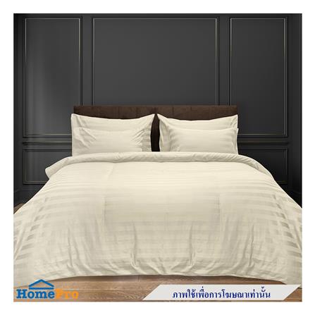 ปลอกหมอนหนุน PICASSO CT STRIPE 21x36 นิ้ว แพ็ก 2 ชิ้น สีครีม_4