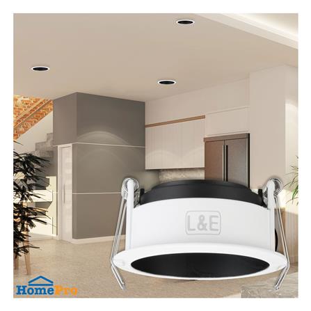 ดาวน์ไลท์ L&E HG 24-04603 3.3 นิ้ว สีขาว/ดำ กลม_2