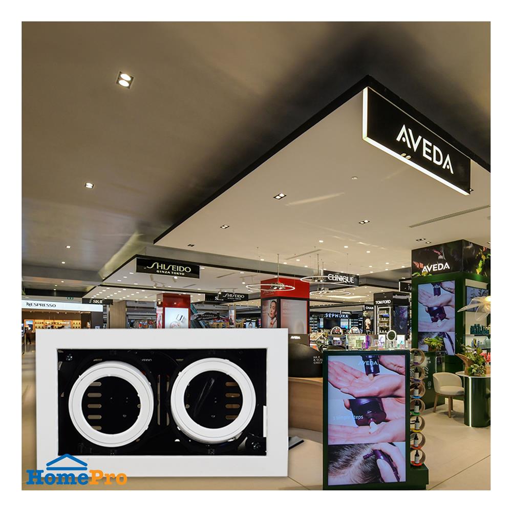 ดาวน์ไลท์ L&E HG 24-05008 7 นิ้ว สีขาว เหลี่ยม