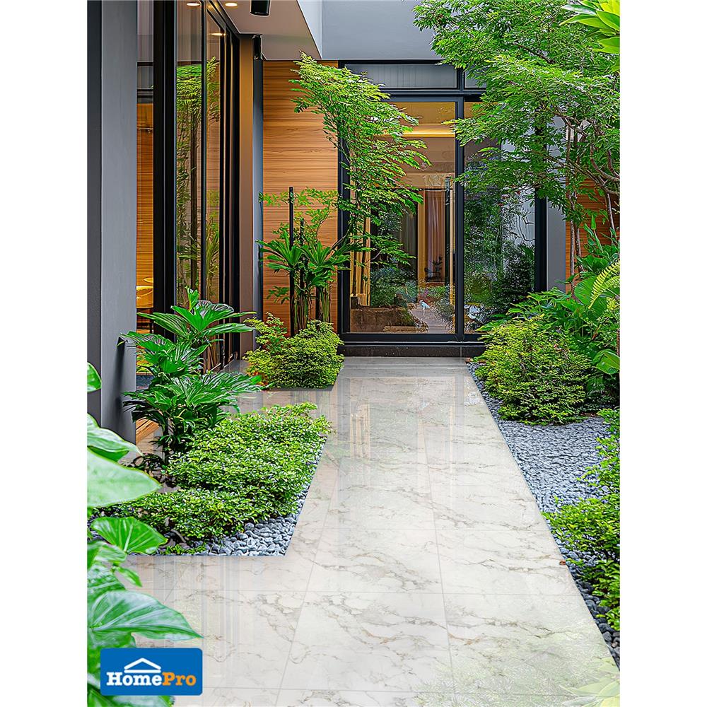 กระเบื้องพื้นพอร์ซเลน 60x60 ซม. TARA ลาเดลล์ ไวท์ A 1.44 ตร.ม.