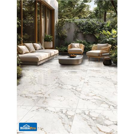 กระเบื้องพื้นพอร์ซเลน 60x60 ซม. TARA ลาเดลล์ ไวท์ A 1.44 ตร.ม._2