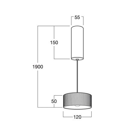 ไฟช่อ LED L&E 01-A0255 10 วัตต์ WARM WHITE สีขาว/ดำ 1 หัว_3
