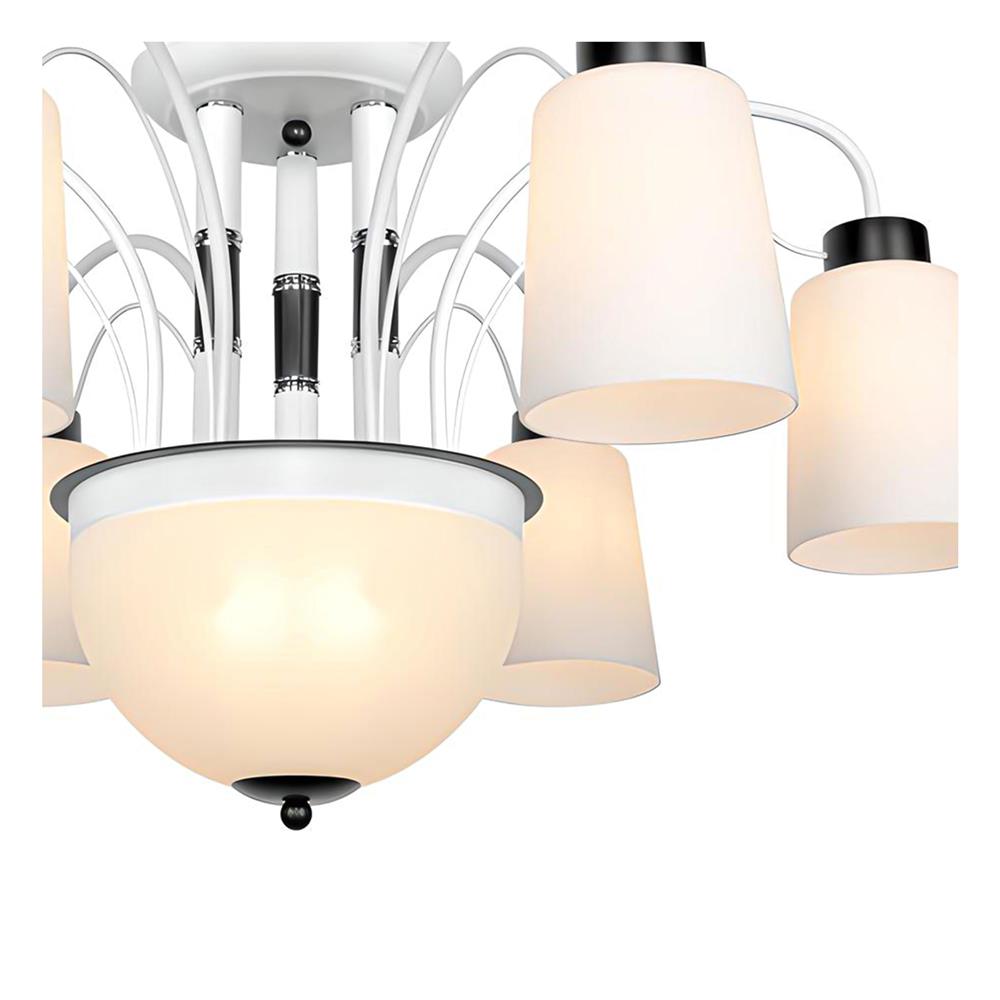 ไฟถาด LUMAX 01-03094 สีขาว/ดำ 8 หัว