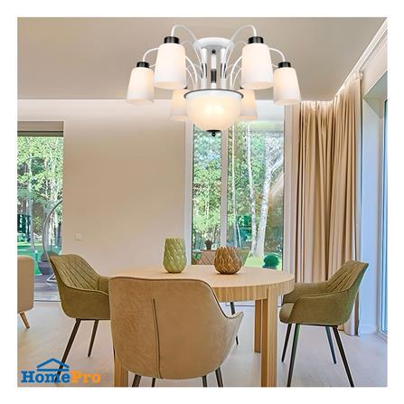 ไฟถาด LUMAX 01-03094 สีขาว/ดำ 8 หัว_2