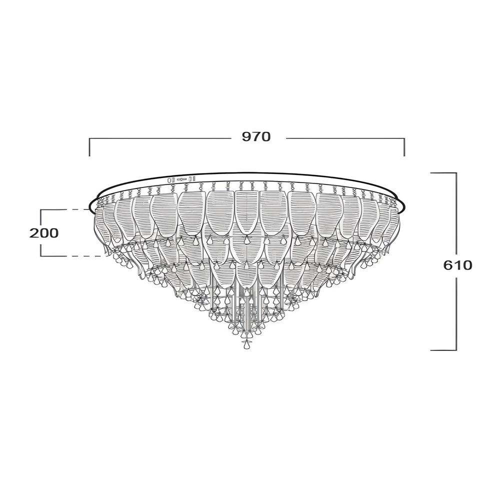 ไฟถาด LUMAX 01-02908 สีขาว/เหลือง 18 หัว