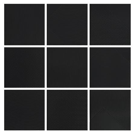 กระเบื้องผนังพอร์ซเลน 4x4 นิ้ว COTTO MT 4SR1 สลิม ฟอร์มา ดำ PM 1 ตร.ม._1