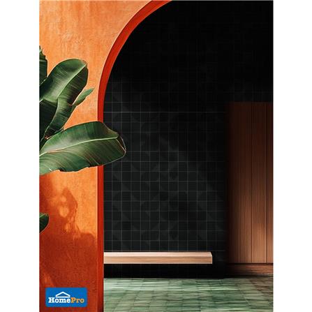 กระเบื้องผนังพอร์ซเลน 4x4 นิ้ว COTTO MT 4SR1 สลิม ฟอร์มา ดำ PM 1 ตร.ม._3