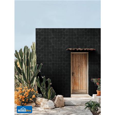 กระเบื้องผนังพอร์ซเลน 4x4 นิ้ว COTTO MT 4SR1 สลิม ฟอร์มา ดำ PM 1 ตร.ม._4