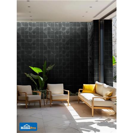 กระเบื้องผนังพอร์ซเลน 4x4 นิ้ว COTTO MT 4SR1 สลิม ฟอร์มา ดำ PM 1 ตร.ม._5