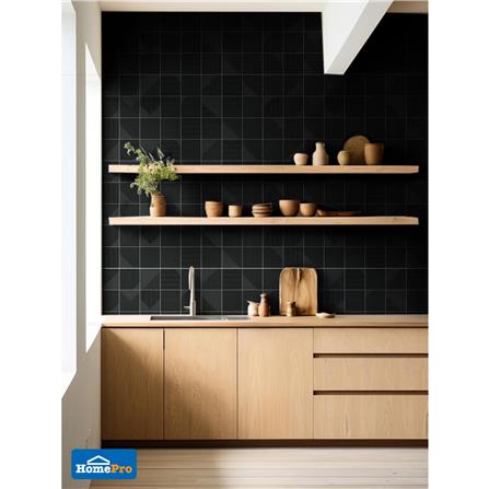 กระเบื้องผนังพอร์ซเลน 4x4 นิ้ว COTTO MT 4SR1 สลิม ฟอร์มา ดำ PM 1 ตร.ม._9