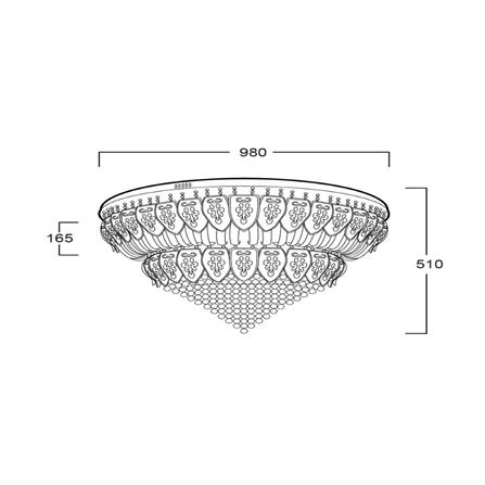 ไฟถาด LUMAX 01-02910 สีขาว 18 หัว_3