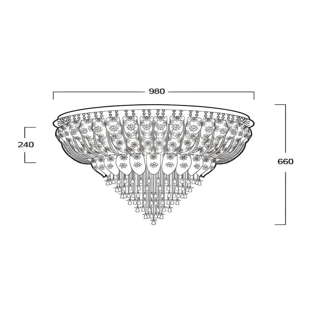 ไฟถาด LUMAX 01-02909 สีขาว/ม่วง 18 หัว