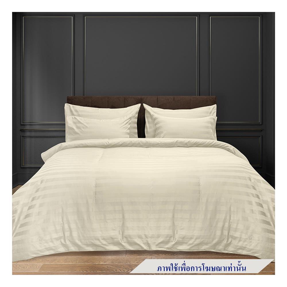 ผ้าปูที่นอน PICASSO CT STRIPE 84X110 นิ้ว สี CREAM