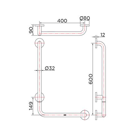 ราวมือจับกันลื่นตัว L KARAT FAUCET KB-12-832-ST(R)_3