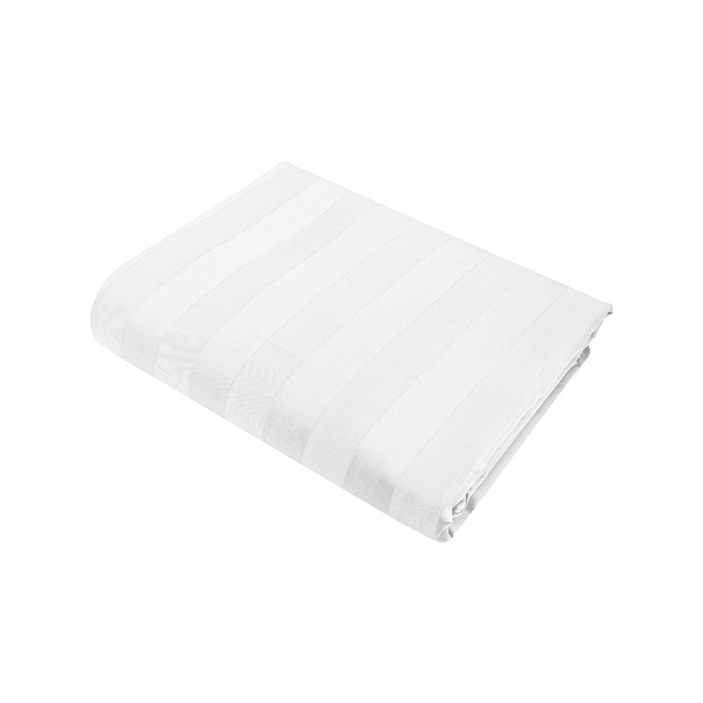 ผ้าปูที่นอน PICASSO CT STRIPE 90X110 นิ้ว สี WHITE
