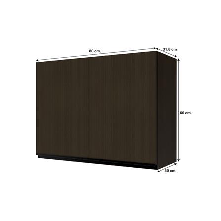 ตู้แขวนคู่ JUPITER SILKY BROWN 80x60 ซม._4